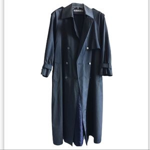 Vintage Brem Rain / Trench Coat. Blue. Size L/14